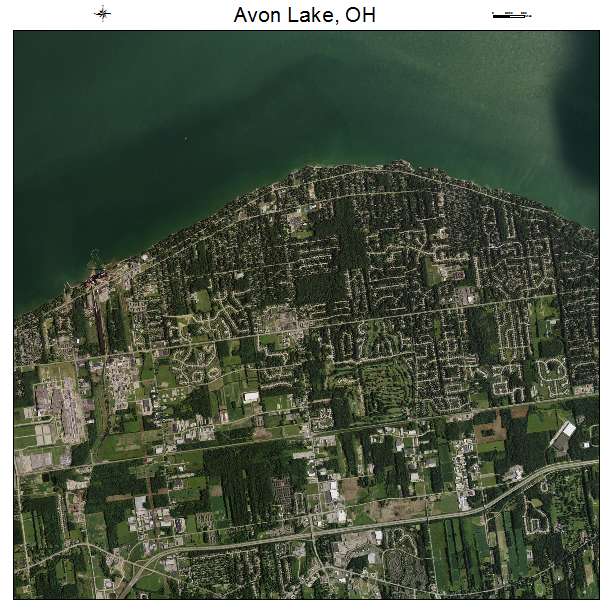 Avon Lake, OH air photo map