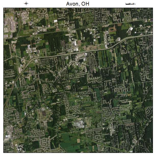 Avon, OH air photo map