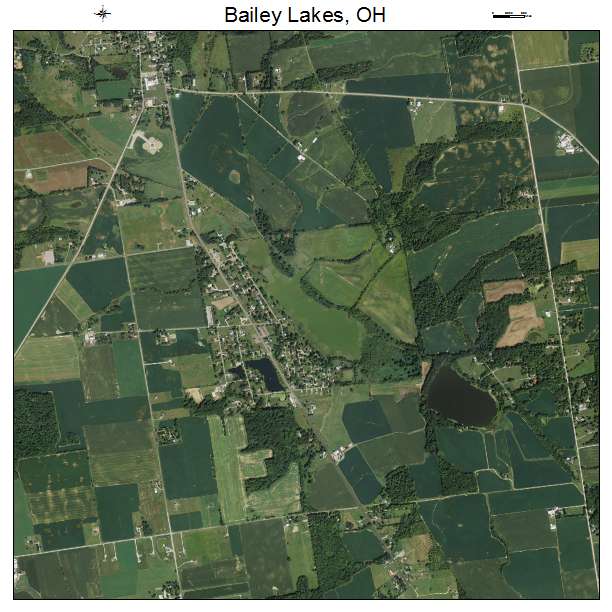 Bailey Lakes, OH air photo map