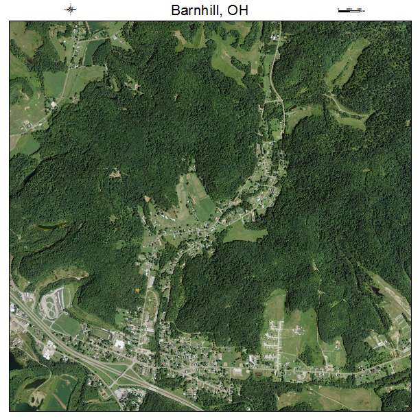 Barnhill, OH air photo map