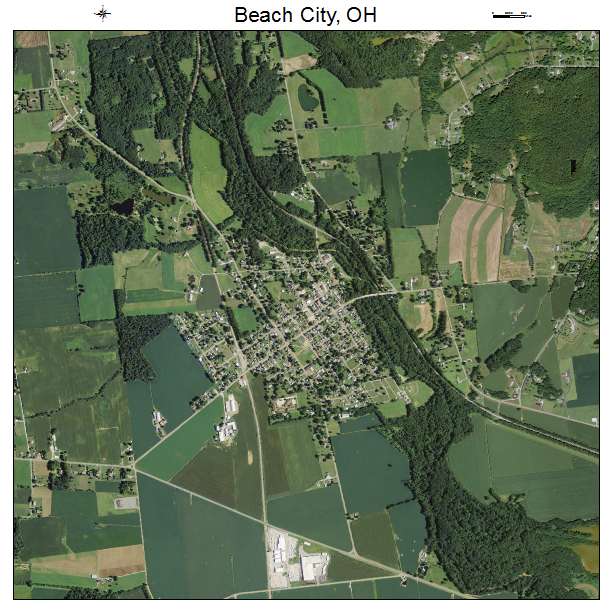 Beach City, OH air photo map