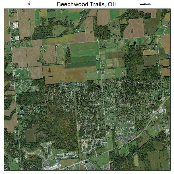 Beechwood Trails, OH air photo map