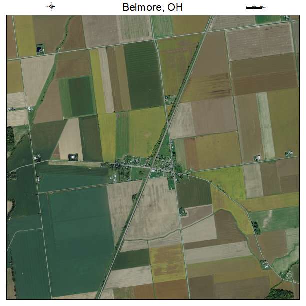 Belmore, OH air photo map