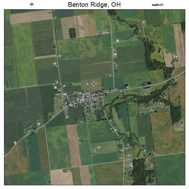 Benton Ridge, OH air photo map