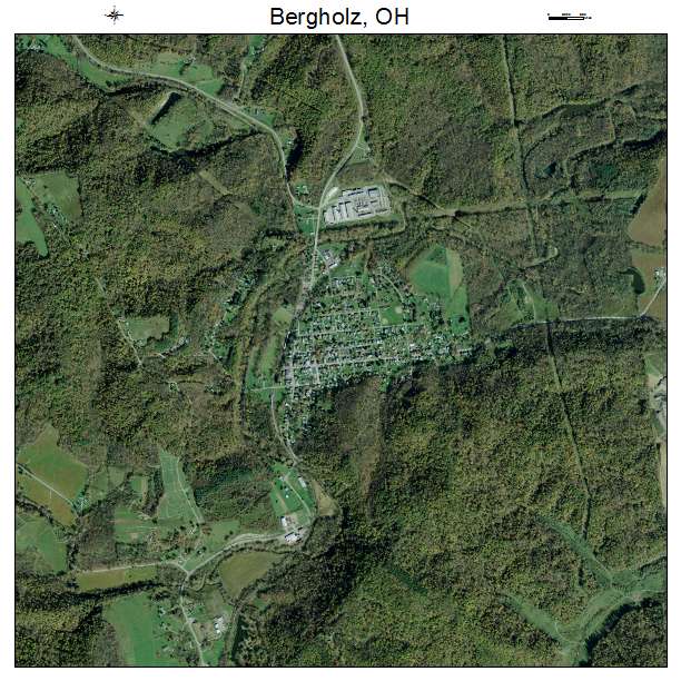 Bergholz, OH air photo map