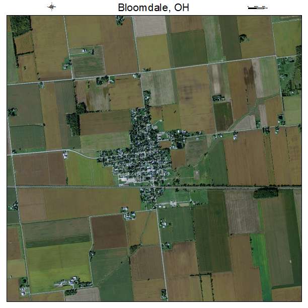 Bloomdale, OH air photo map