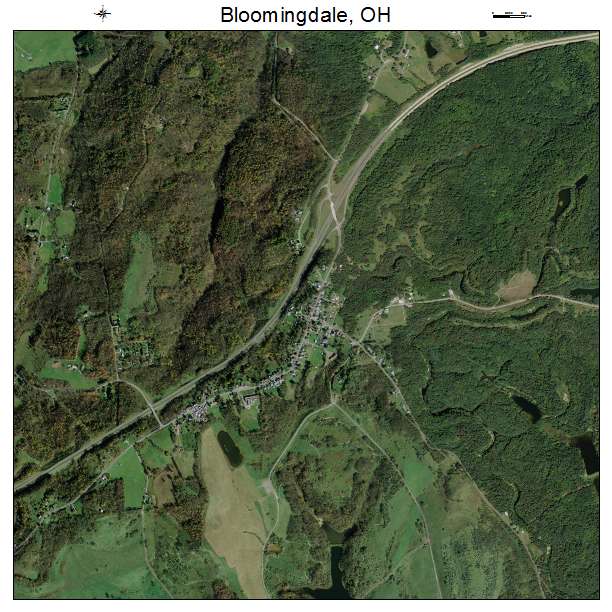 Bloomingdale, OH air photo map