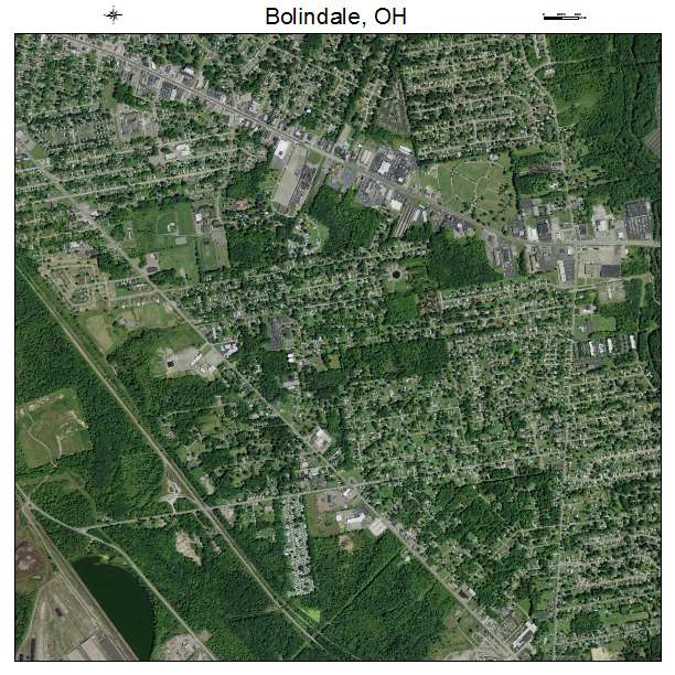 Bolindale, OH air photo map