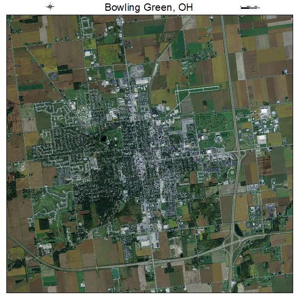 Bowling Green, OH air photo map