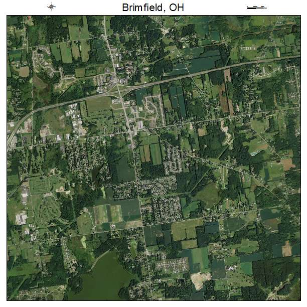 Brimfield, OH air photo map