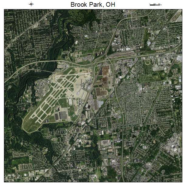 Brook Park, OH air photo map