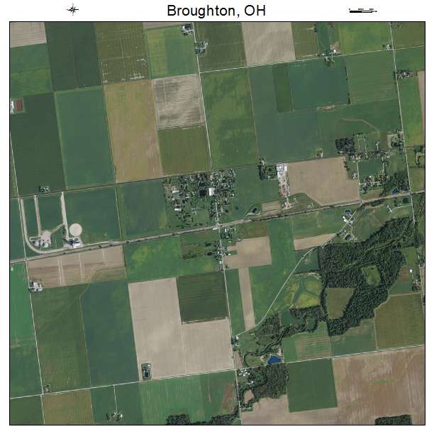 Broughton, OH air photo map