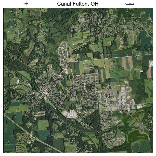 Canal Fulton, OH air photo map