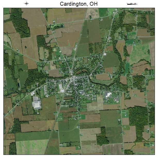 Cardington, OH air photo map