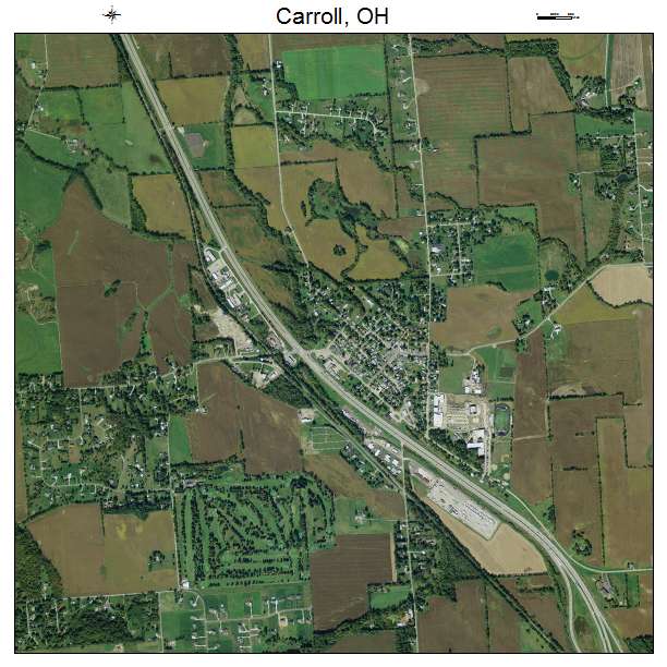 Carroll, OH air photo map