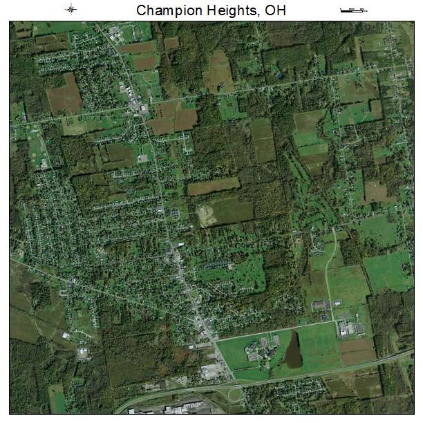 Champion Heights, OH air photo map