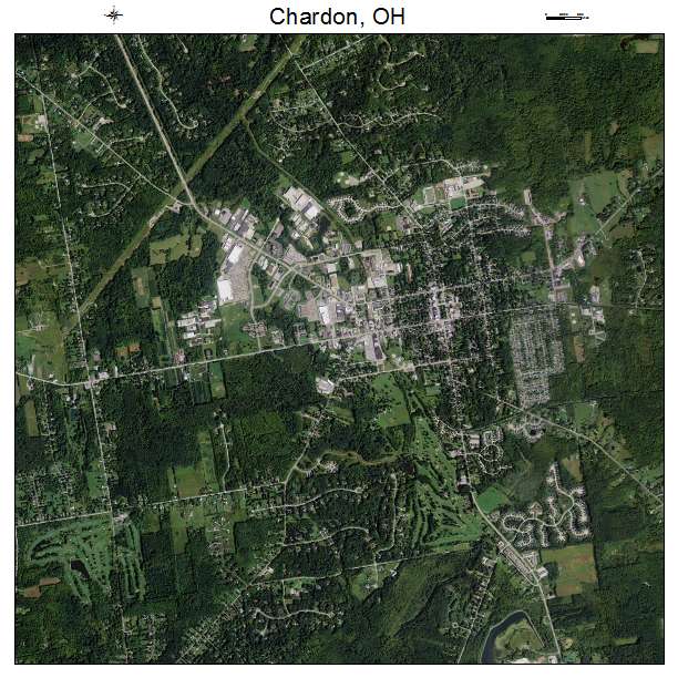 Chardon, OH air photo map