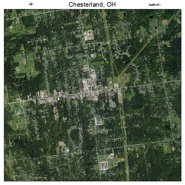 Aerial Photography Map of Chesterland, OH Ohio