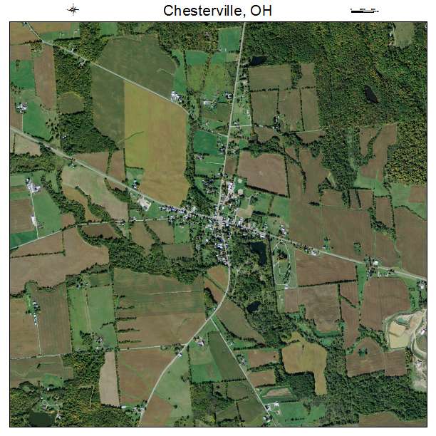 Chesterville, OH air photo map