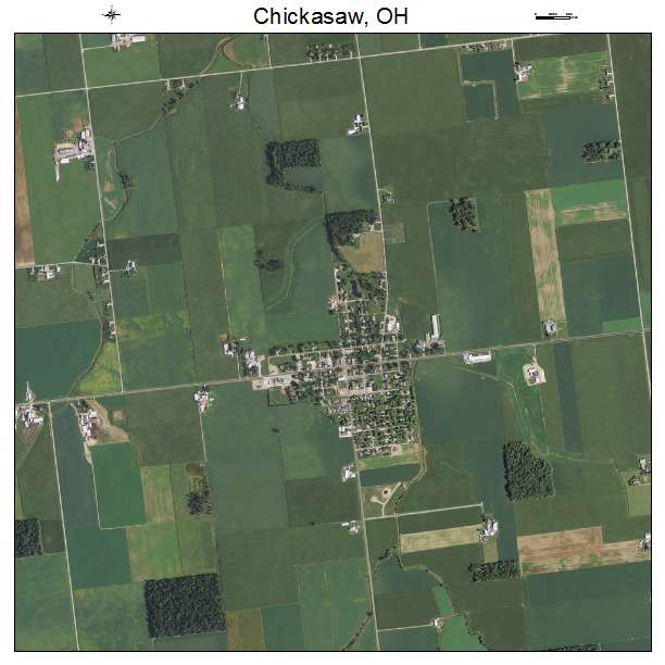 Chickasaw, OH air photo map