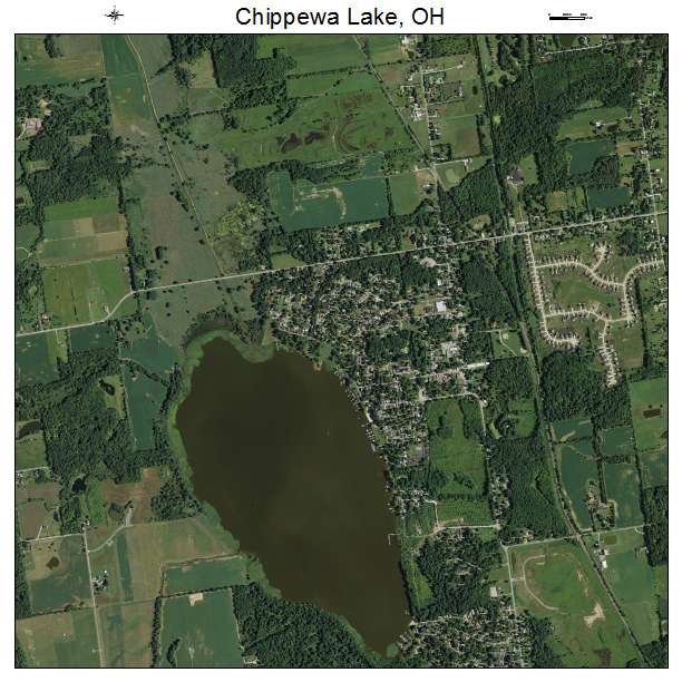 Chippewa Lake, OH air photo map
