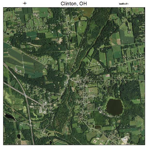 Clinton, OH air photo map