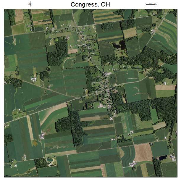 Congress, OH air photo map