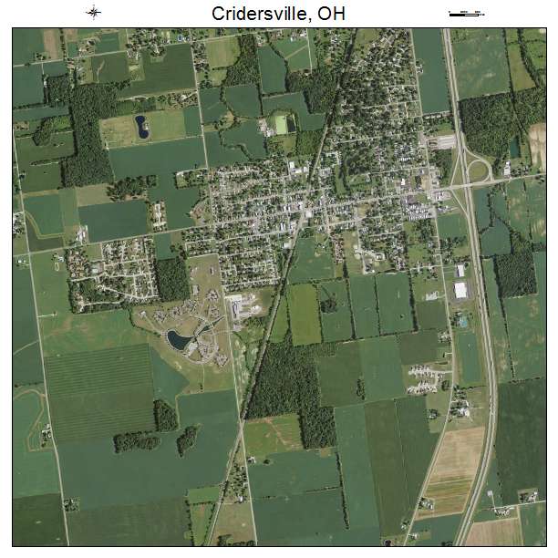 Cridersville, OH air photo map