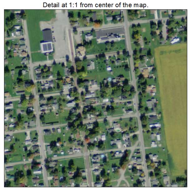 Alger, Ohio aerial imagery detail
