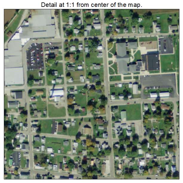 Amanda, Ohio aerial imagery detail
