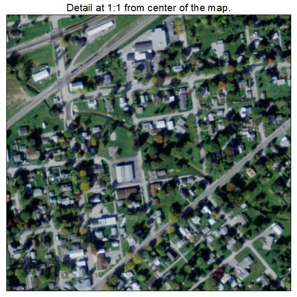 Arcadia, Ohio aerial imagery detail