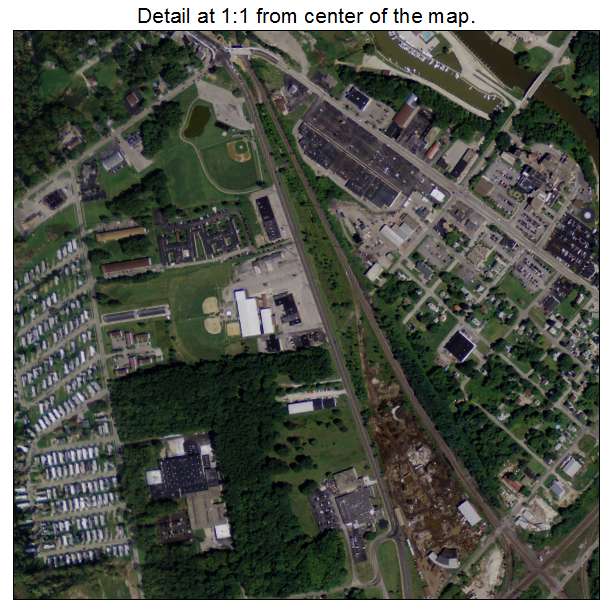 Ashtabula, Ohio aerial imagery detail