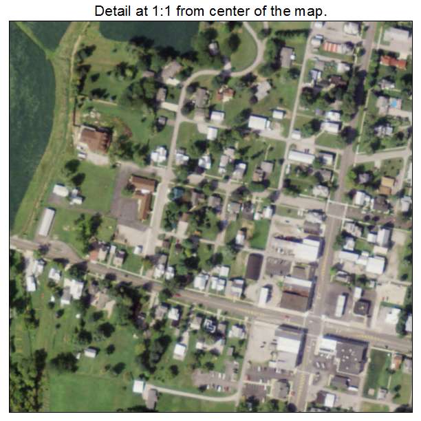 Attica, Ohio aerial imagery detail