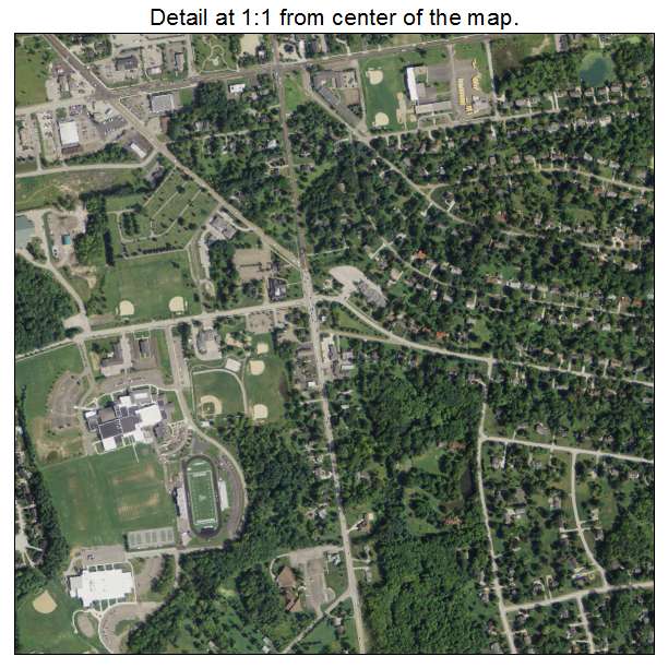 Aurora, Ohio aerial imagery detail