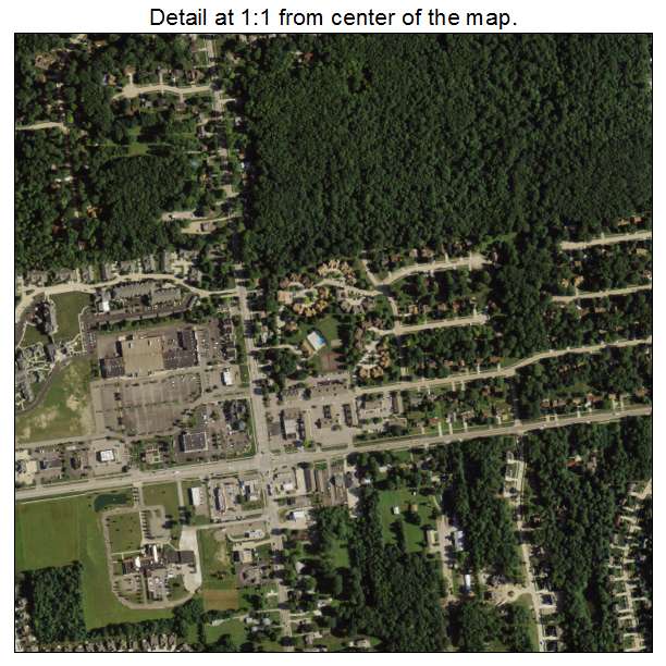 Avon Lake, Ohio aerial imagery detail