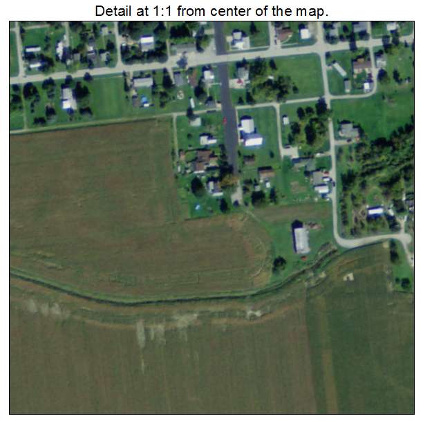 Bairdstown, Ohio aerial imagery detail