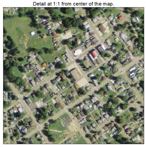 Beach City, Ohio aerial imagery detail