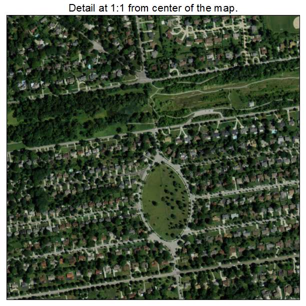 Beachwood, Ohio aerial imagery detail