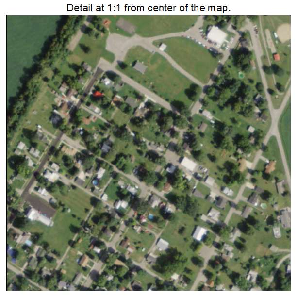 Belle Center, Ohio aerial imagery detail