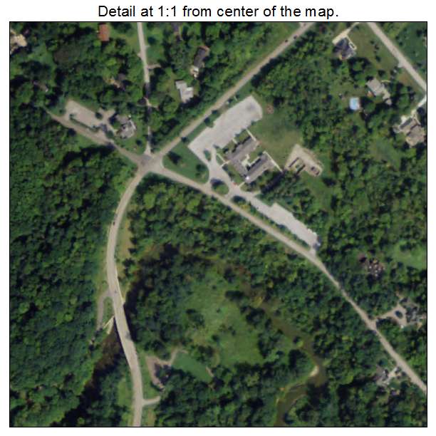 Bentleyville, Ohio aerial imagery detail