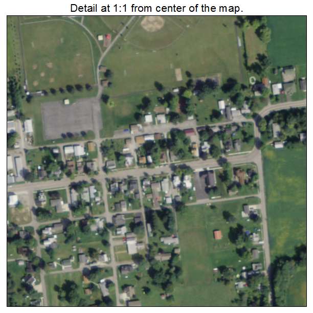 Benton Ridge, Ohio aerial imagery detail