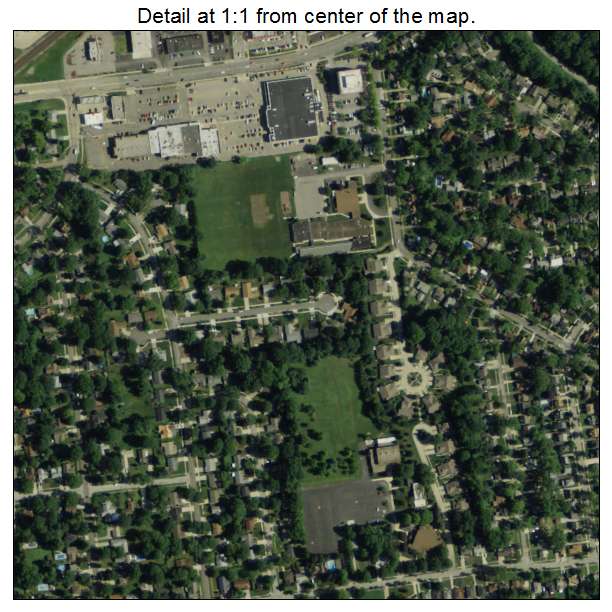 Berea, Ohio aerial imagery detail