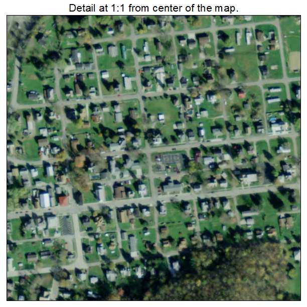 Bergholz, Ohio aerial imagery detail