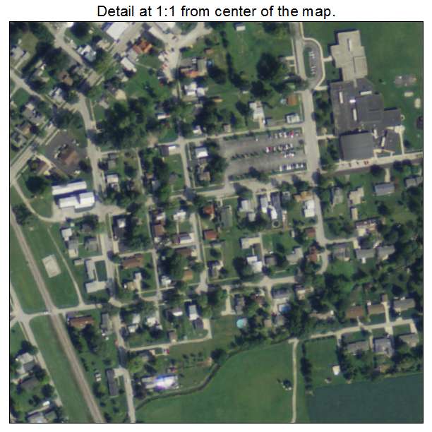 Bettsville, Ohio aerial imagery detail