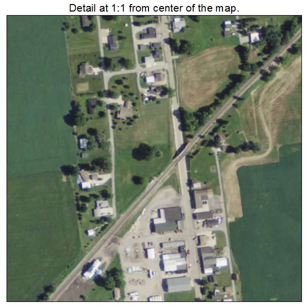 Blakeslee, Ohio aerial imagery detail