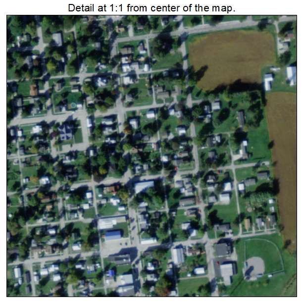 Bloomdale, Ohio aerial imagery detail