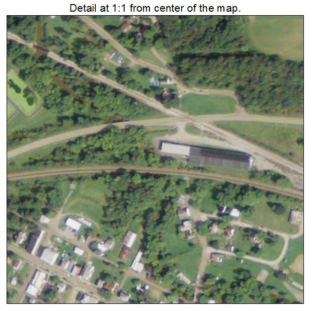 Bowerston, Ohio aerial imagery detail