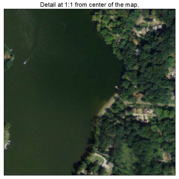 Brady Lake, Ohio aerial imagery detail