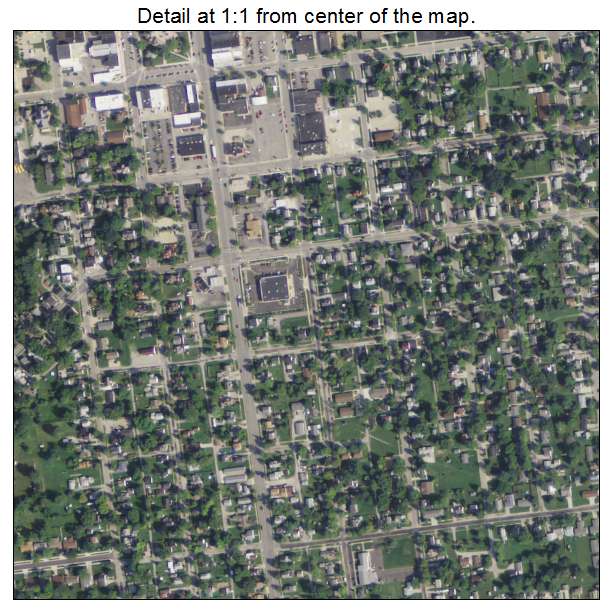 Bryan, Ohio aerial imagery detail