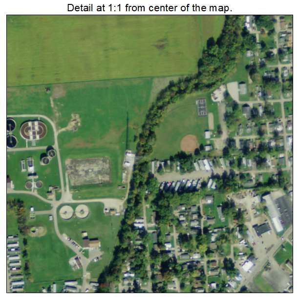 Buckeye Lake, Ohio aerial imagery detail